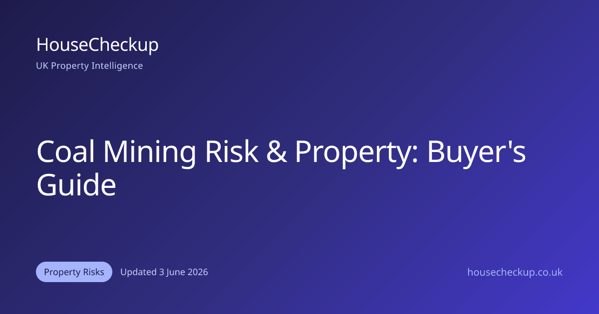 Coal Mining Risk & Property: Buyer's Guide | HouseCheckup